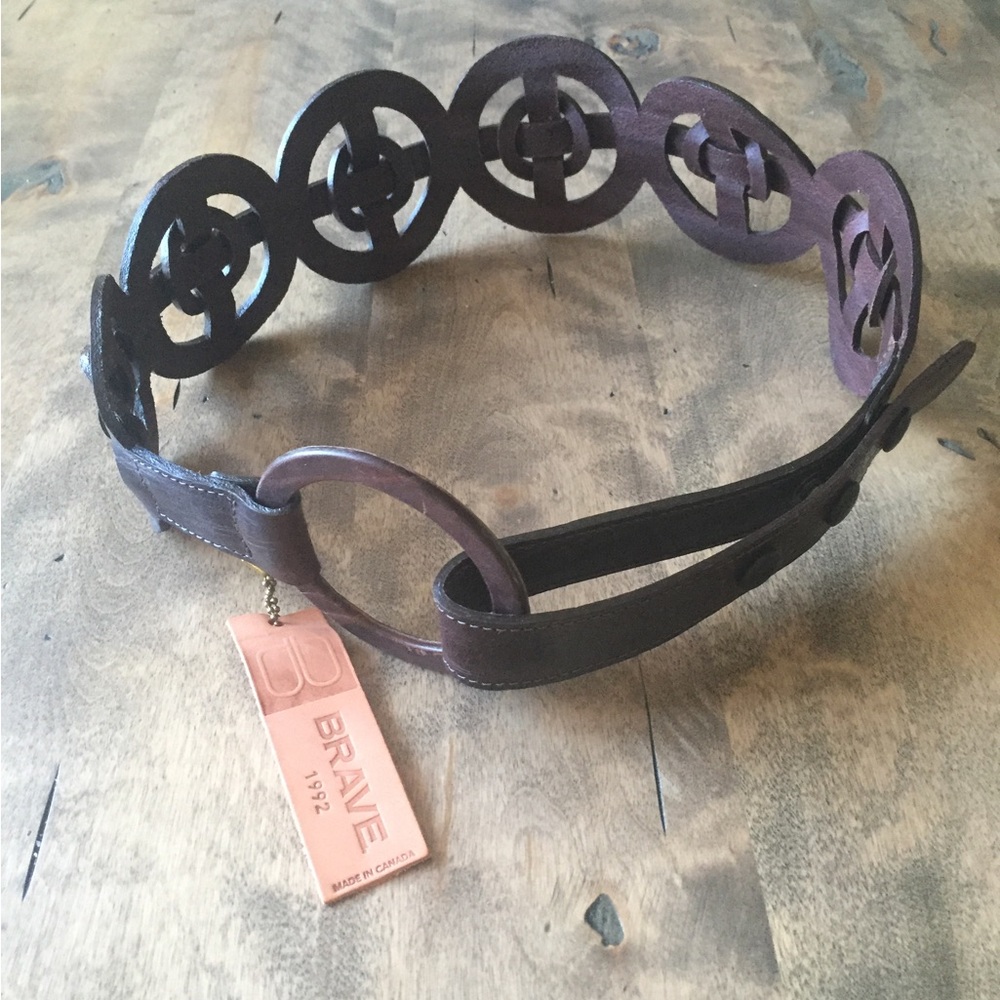 Brown Leather Belt Rave